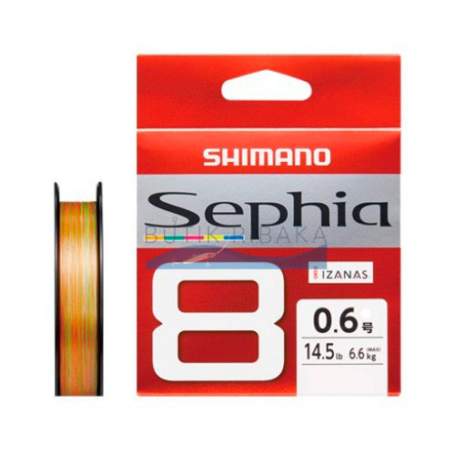 Плетеный шнур Shimano Sephia PE 8 150m #0.4PE (LD-E51S)