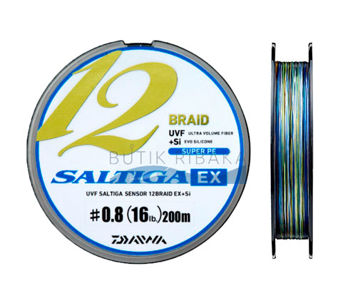 Плетеный шнур Daiwa Saltiga EX 12 Braid 200m #0.8